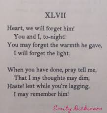 I Lived By This Poem When My Boyfriend And I Broke Up Every Time I Got Upset I Would Just Think Of This Emily Dickinson Poems Dickinson Poems Thinking Quotes