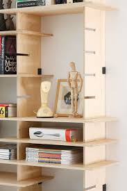 Adjustable Plywood Shelving With Mild Steel Fasteners Designed By Pederson Lennard Detail Modular Furniture Design Furniture Diy Furniture