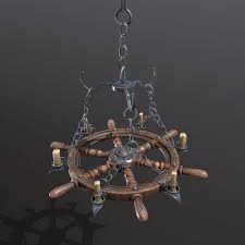 Pirate Chandelier 3d Model Lyustra