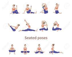 Maybe you would like to learn more about one of these? Women Silhouettes Collection Of Yoga Poses Asana Set Vector Illustration Seated Poses Royalty Free Cliparts Vectors And Stock Illustration Image 126198214