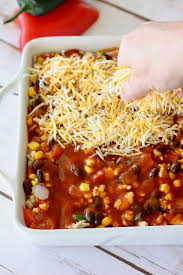Extra cooked turkey or chicken, enchilada. Healthy Mexican Casserole Laughing Spatula