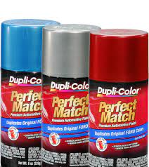 It includes single stage and two stage paint systems in a massive assortment of automotive paint colors, like metallic silver, red metallic, gray, blue, black and more. Perfect Match Premium Automotive Paint Duplicolor