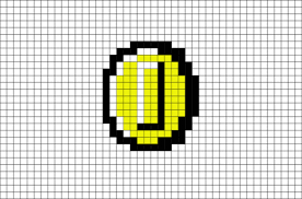 Coin Mario Pixel Art Pixel Art Pixel Art Templates Pixel Art Design