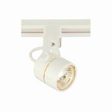 pinhole 1 light white track lighting