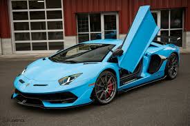 Lamborghini Aventador Svj Black And Blue 2019 Lamborghini Aventador Svj Special Color Blu Cepheus Carbon Syle Comfort Packages Lamborghini Aventador Lamborghini Super Cars