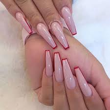 Red acrylic nails are perfect both for parties and business meetings. Nailsonfleek Hashtag On Instagram Photos And Videos Long Acrylic Nails Coffin Coffin Nails Designs Red Tip Nails