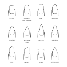 Basic Shapes Clip Art Black And White Which Is Your Nail Shape Right Now Or Which Would You Like To Try Chinaglaze Vector Artwork Clipart Design Different Nail Shapes