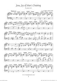 Jesu Joy Of Man S Desiring Sheet Music Piano Music Piano Sheet Music