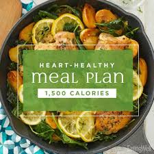 Each of the following meals features foods that can dramatically lower your risk of diabetes and high blood pressure or, if you already have these 2 diseases, can improve your. 7 Day Heart Healthy Meal Plan 1 500 Calories Eatingwell