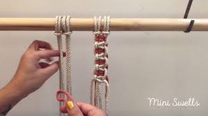 Macrame Tutorial How To Add A Different Color Cord With Square Knots Macrame Tutorial Macrame Projects Macrame Knots Tutorial