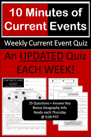 Weekly Updated Quizzes From Cnn10 Each Thur By 5pm Cnn10 Features 10 Minutes Of Current Events Mon Fri And Co Teaching Sentence Writing High School Students