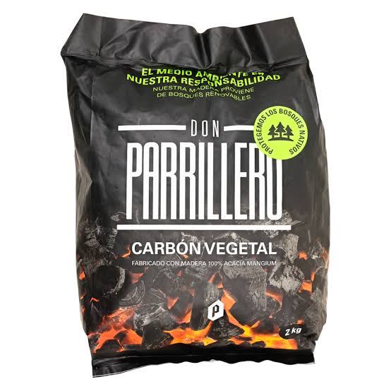 Carbón Vegetal Don Parrillero (Funda 2 kg)
