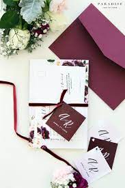 Margarette Burgundy Wedding Invitation Sets Printable Invitaciones De Boda Invitaciones Tarjetas De Matrimonio