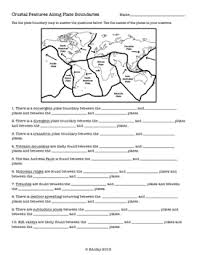 Free worksheet(pdf) and answer key on solving for side lenghts of right similar triangles. Plate Boundaries And Crustal Features Worksheet Tpt
