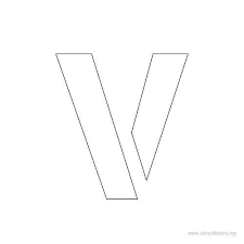 We offer 13 convenient stencil sizes . 1 Inch Stencil Letter V Letter Stencils Stencils Letters