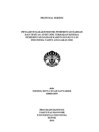 Sebuah tinjauan teoritis ( budi setiyono) ¾ the media's paradox towards democracy: Contoh Proposal Skripsi Akuntansi Sektor Publik Ide Judul Skripsi Universitas