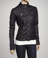 Take A Look At This Downtown Coalition Black Double Zip Faux Leather Jacket On Zulily Today Faux Leather Jackets Jackets Leather Jacket