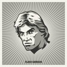 Jeffrey Everett "Swords: Flash Gordon" Framed Print