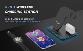 Charge all your devices with one single mat. Wireless Charger 3 In 1 Charging Station For Latest Airpods Iphone Watch Tplisak Charging Dock Stand Compatible Iphone 11 Series Xs Max Xr Xs X 8 8plus Apple Iwatch Se 6 5 4 3 2 1 Airpods Pro 2 1 Itpro Works Technology And