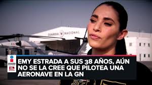Emy, la única mujer piloto de la Guardia Nacional