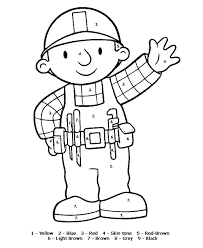actividades para ninos preescolar primaria e inicial colorear las zonas indicadas 21 ausmalbilder bob der baumeister malvorlagen fur kinder