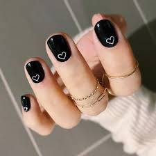 Get inspired by nail artist park eunkyung with this black matte ying yang design. 37 Valentine S Day Nail Art Design Ideas You Ll Love 2021 Glamour