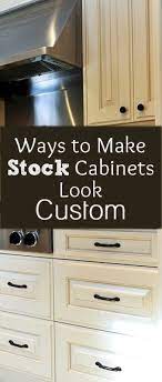 Ways To Make Stock Cabinets Look Custom Diy Home Improvement Home Kitchens Home Remodeling