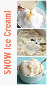 How To Make Homemade Ice Cream With Snow Recipe Snow Icecream Recipe Homemade Ice Homemade Ice Cream