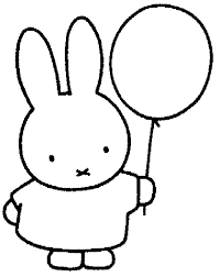 Nijntjekleurplaatballon Gif Knutselen Nijntje Dieren Kleurplaten Ballonnen