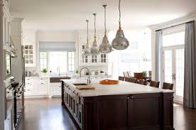 Matthew Frederick White Kitchen Cabinets Dark Stained Island Kitchen Kitchen Brown Kitchens Home Kitchens Kitchen Island Lighting