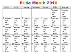 You are included. the diverse experiences, perspectives, and contributions of the as we celebrate pride month this june, let us not only observe how far we have come in the struggle for the human rights of lgbtqi+ persons, but also. Lgbt Pride Month Is Soon Here S A Calendar Of My Own To Show Who Can Celebrate On What Days Procrastination Station