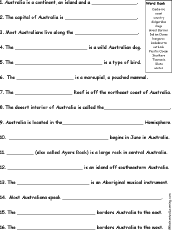 Here are hard bible trivia questions and answers that can help you understand the bible better and clarify certain biblical events that may have been confusing you. Australia Quiz Worksheet Enchantedlearning Com