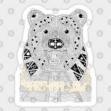 Haha this is done in illustrator, i'm trying to learn to use it. Gangsta Bear Small Hip Hop Aufkleber Teepublic De