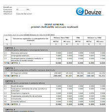 Studiu de fezabilitate/documentaţie de avizare a lucrărilor de intervenţii şi deviz general 3.5.4. Modele De Devize