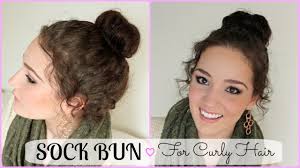 In this video, i am going to show you how to make heart bun using sock + 2 heart bun hairstyle. Sock Bun Hair Tutorial For Curly Hair Holiday Hair Tutorial Youtube
