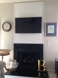 Temporary Solution For Tv Nook Over Fireplace Paneled Mdf From Home Depot And Molding Tv Nook Home Nook