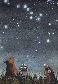 Oh The Stars Out Tonight Are A Beautiful Sight When Your Young At Heart Illustration Art Art Watercolor Print