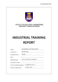 The training minimizes the gap between theoretical and practical knowledge and makes us familiar with the industrial environment, we got an opportunity to complete 6 weeks (42 days) long industrial training and i did it in asian. Industrial Training Report 2021 Studocu
