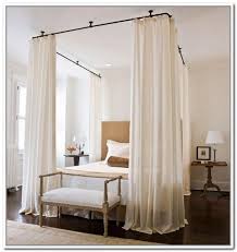 Canopy Bed Curtain Rods Genwitch Inside The Stylish As Well As Interesting Diy Canopy Bed With Curtain Ro Canopy Bed Diy Canopy Bed Frame Curtains Around Bed