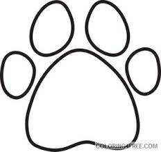 Paw patrol mighty pups colouring pack. Wildcat Paw Print Coloring Pages Wildcat Paw Print Stencil Clipart Printable Coloring4free Coloring4free Com