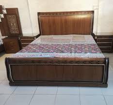Side table & dressing design is connect with this work.bed is the main part of the wedding furniture. Iwood Furniture On Twitter Polish Bedroom Set It S King Size Bed Customise With Sheeham Board Solid Wood Please Call Text Whatsapp On 92 333 999 8347 Email Iwood Help Gmail Com Website Https T Co Qgsfyu99ax Bedroomset Furniture Interior