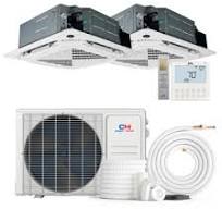 18,000 BTU dual zone Ceiling Cassette AC - Wi-Fi control ...