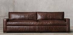 Cover leather or removable fabric. Couch From Restoration Hardware