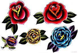 Tattoo Flash Roses By Wilkamania On Deviantart Traditional Rose Tattoos Blue Rose Tattoos Traditional Tattoo