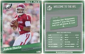 Which one is qb jalen hurts going to wear with the philadelphia eagles? Eagles Take Hurts In The Second Round Nygiants