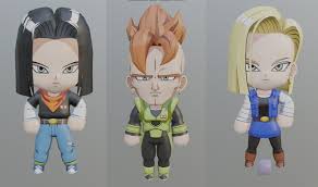 Amazon's choice for android 18. 3d Print Model Android 16 17 And 18 Chibi Cgtrader