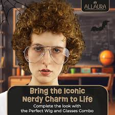 Amazon.com: Allaura Peluca de Napoleón, Vote Pedro, marrón, afro, nerd,  lentes, conjunto de disfraz geek para hombres, adultos, fiesta de Halloween  de 1980, Dynamite, peluca hilarante, disfraces : ALLAURA: Ropa, Zapatos y