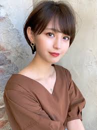 ひし形シルエットで小顔に大人可愛いスタイルは山田にお任せ下さい 女子 髪型 ショート 女性 ボブ ショート 美人