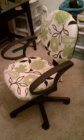 Covered My Old Desk Chair With Fabric Scraps From Walmart Small Chair For Bedroom Office Chairs Walmart Vintage Dining Chairs