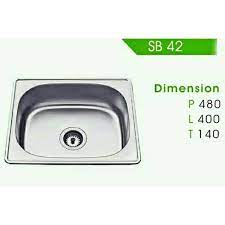 Royal sink 15 (sb 42). Sink Royal Sb 42 Bak Cuci Piring Royal Sb 42 Komplit Shopee Indonesia
